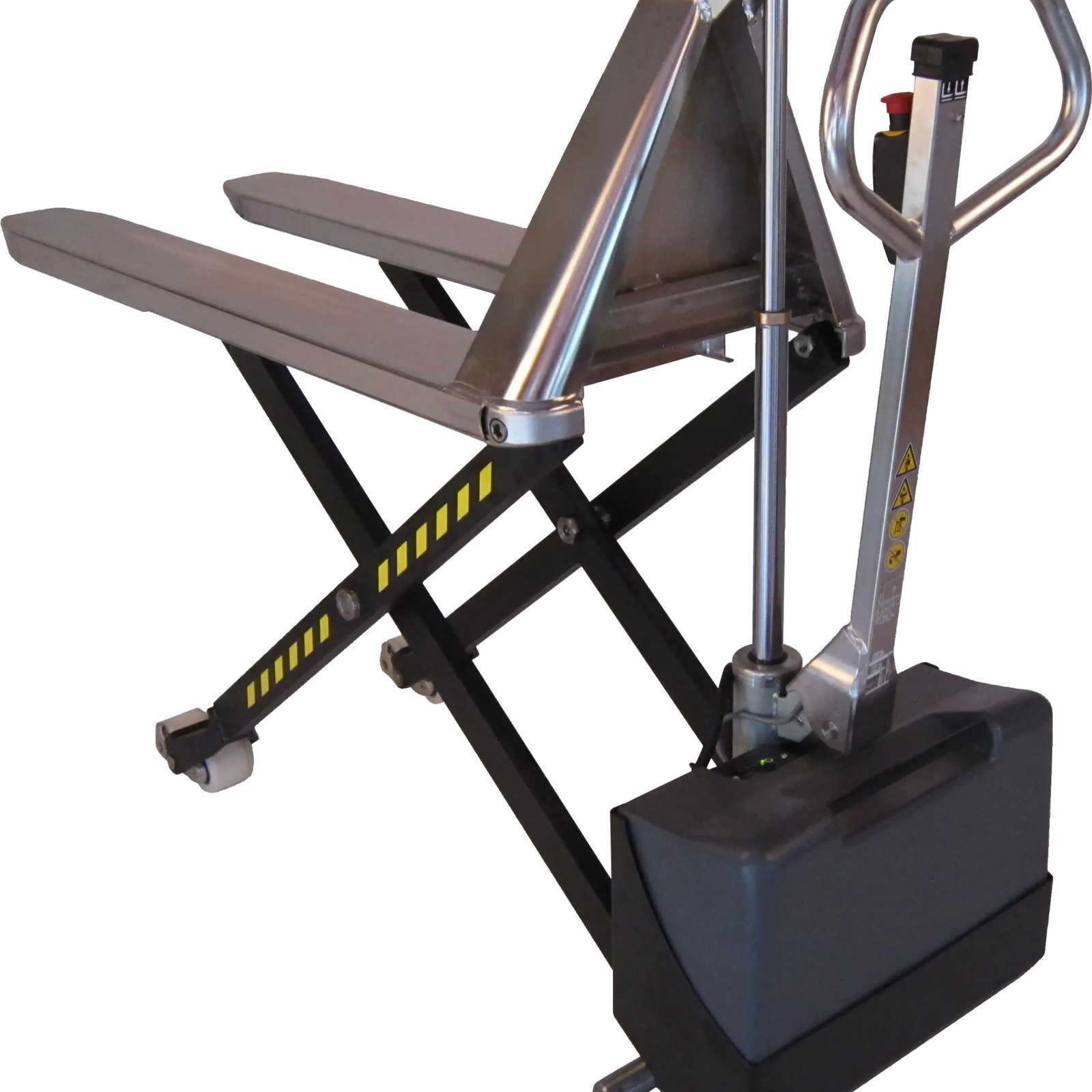 Transpalette haute levée électrique 1000 kg semi inox fourche 1200 mm FIMM - 855010420