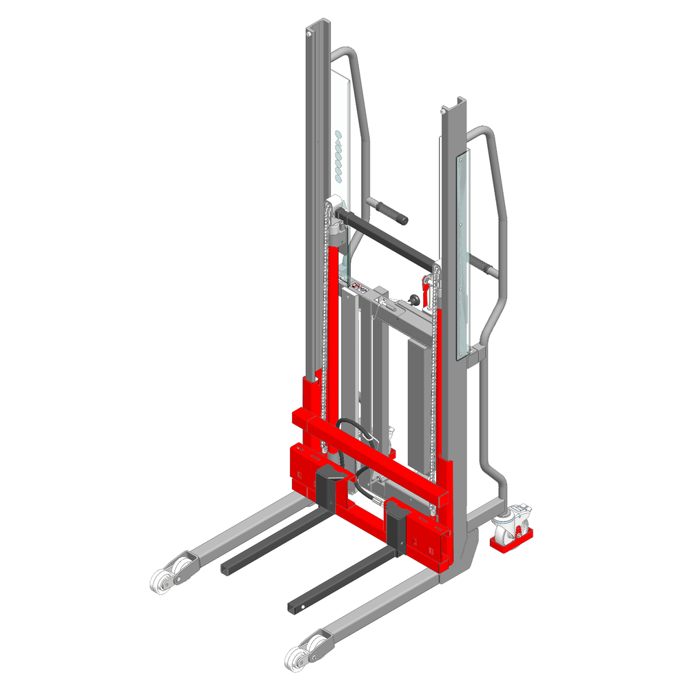 Gerbeur Lev à levée manuelle avec fourches coulissantes - 600 kg - FIMM - 855010514