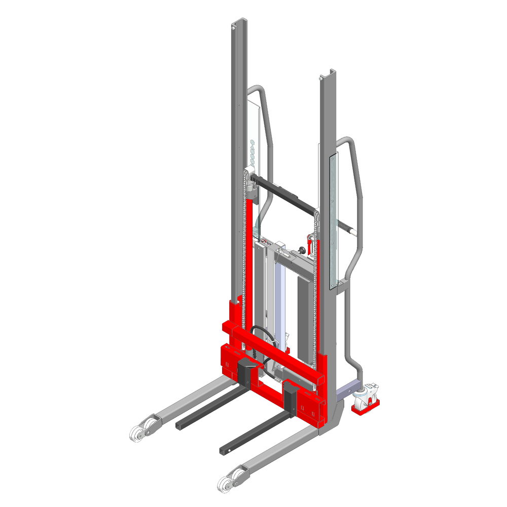Gerbeur Lev à levée manuelle avec fourches coulissantes - 600 kg - FIMM - 855010515