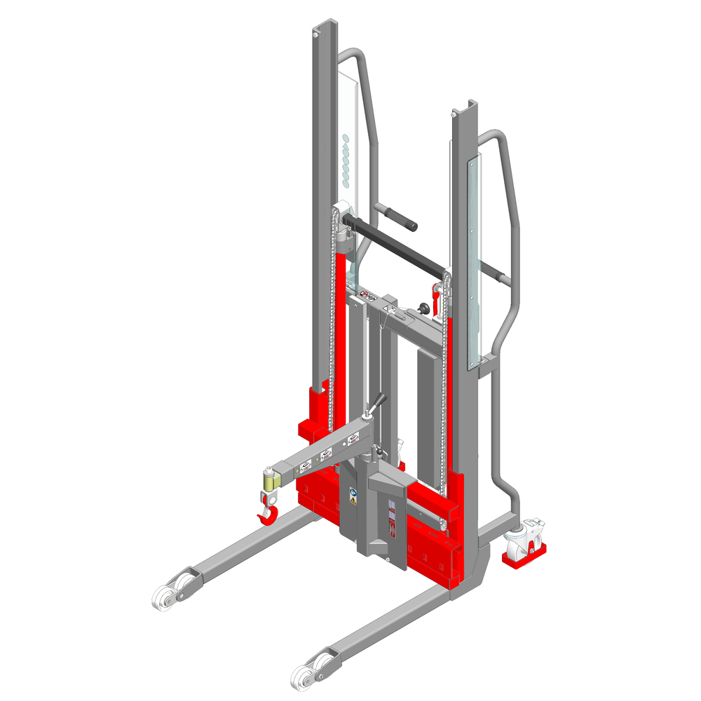Gerbeur Lev à levée manuelle avec potence - 400 kg - FIMM - 855010518