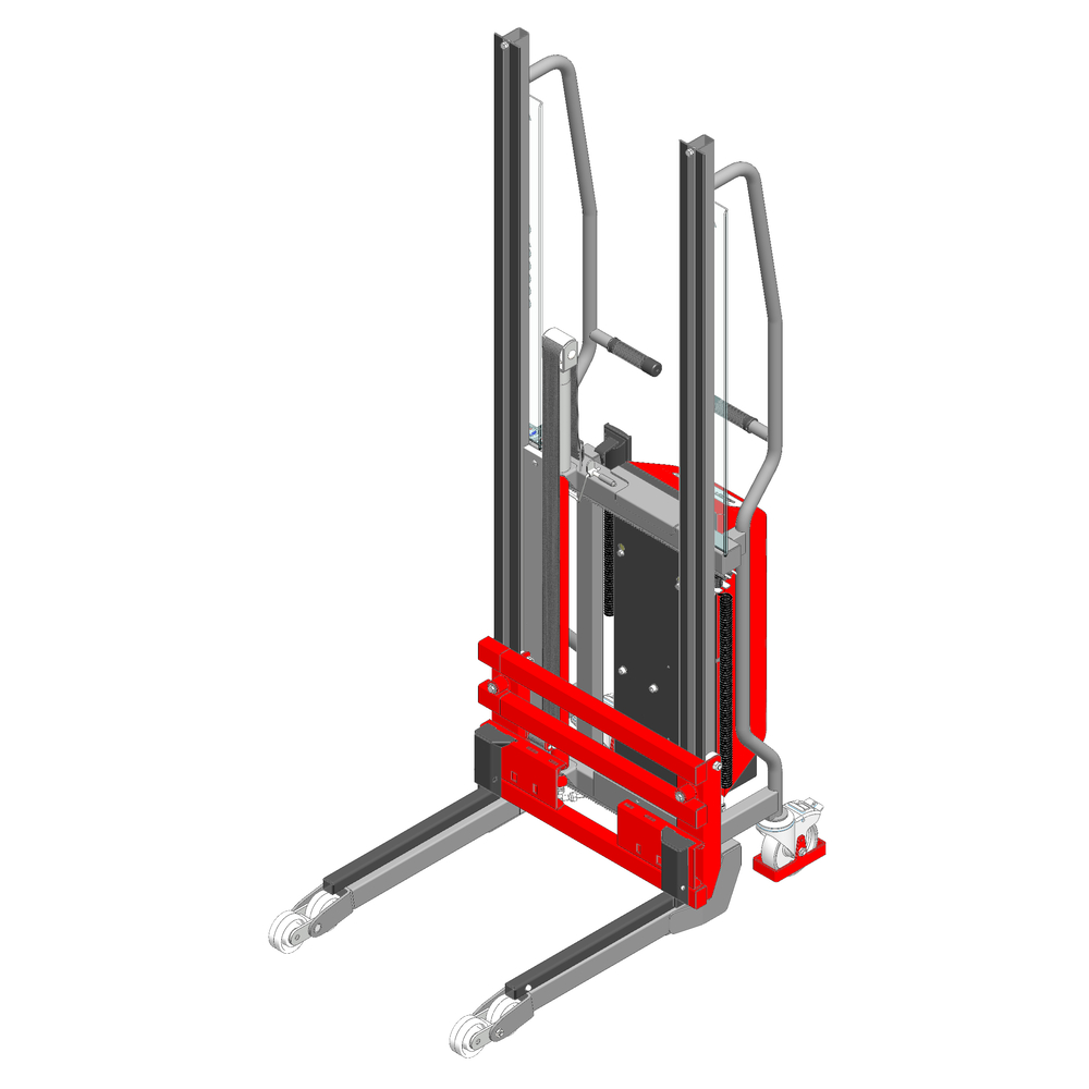Gerbeur Lev à levée électrique avec fourches coulissantes - 300 kg - FIMM - 855010522