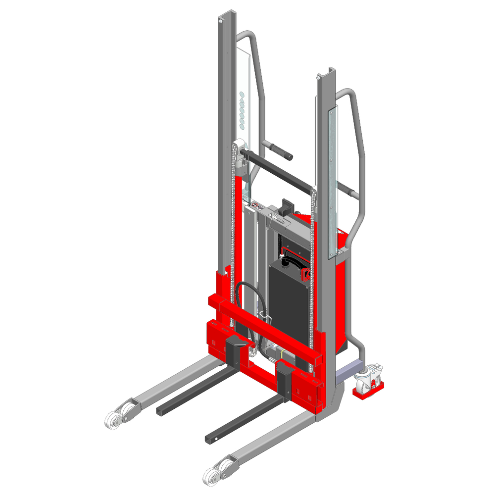 Gerbeur Lev à levée électrique avec fourches coulissantes - 600 kg - FIMM - 855010524