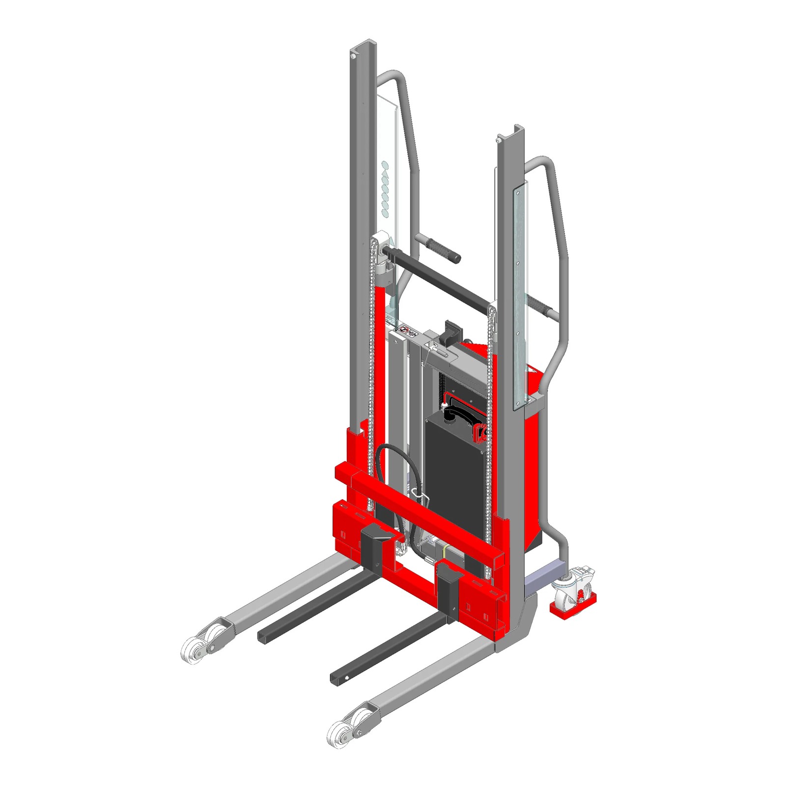 Gerbeur Lev à levée électrique avec fourches coulissantes - 600 kg - FIMM - 855010524