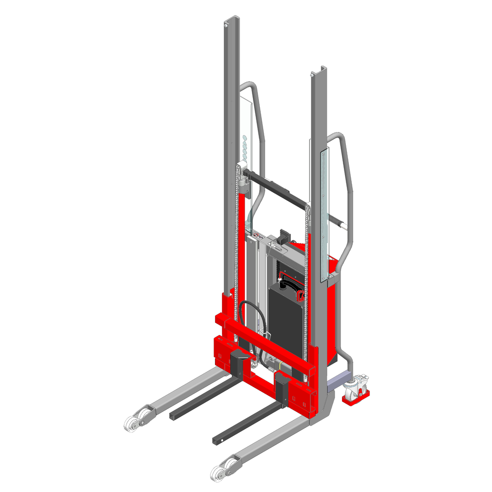 Gerbeur Lev à levée électrique avec fourches coulissantes - 600 kg - FIMM - 855010525