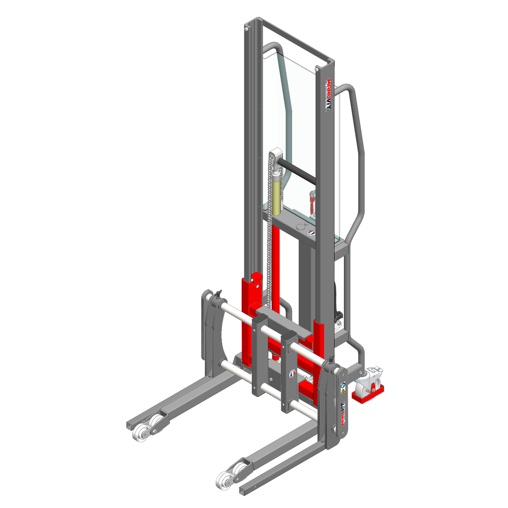 Gerbeur Levfix à levée manuelle avec fourches coulissantes 600 kg - FIMM - 855010530