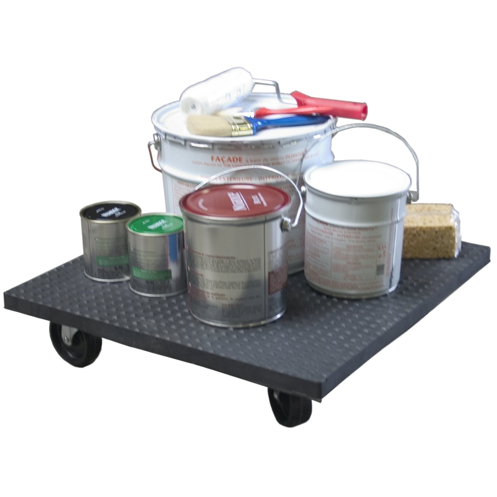 Plateau roulant 350 kg bois enrobé caoutchouc 600 x 600 mm FIMM - 860000322