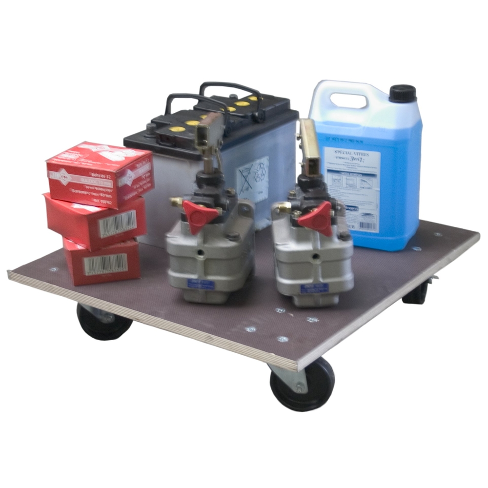 Plateau roulant 350 kg bois glissnot 600 x 600 mm FIMM - 860000325