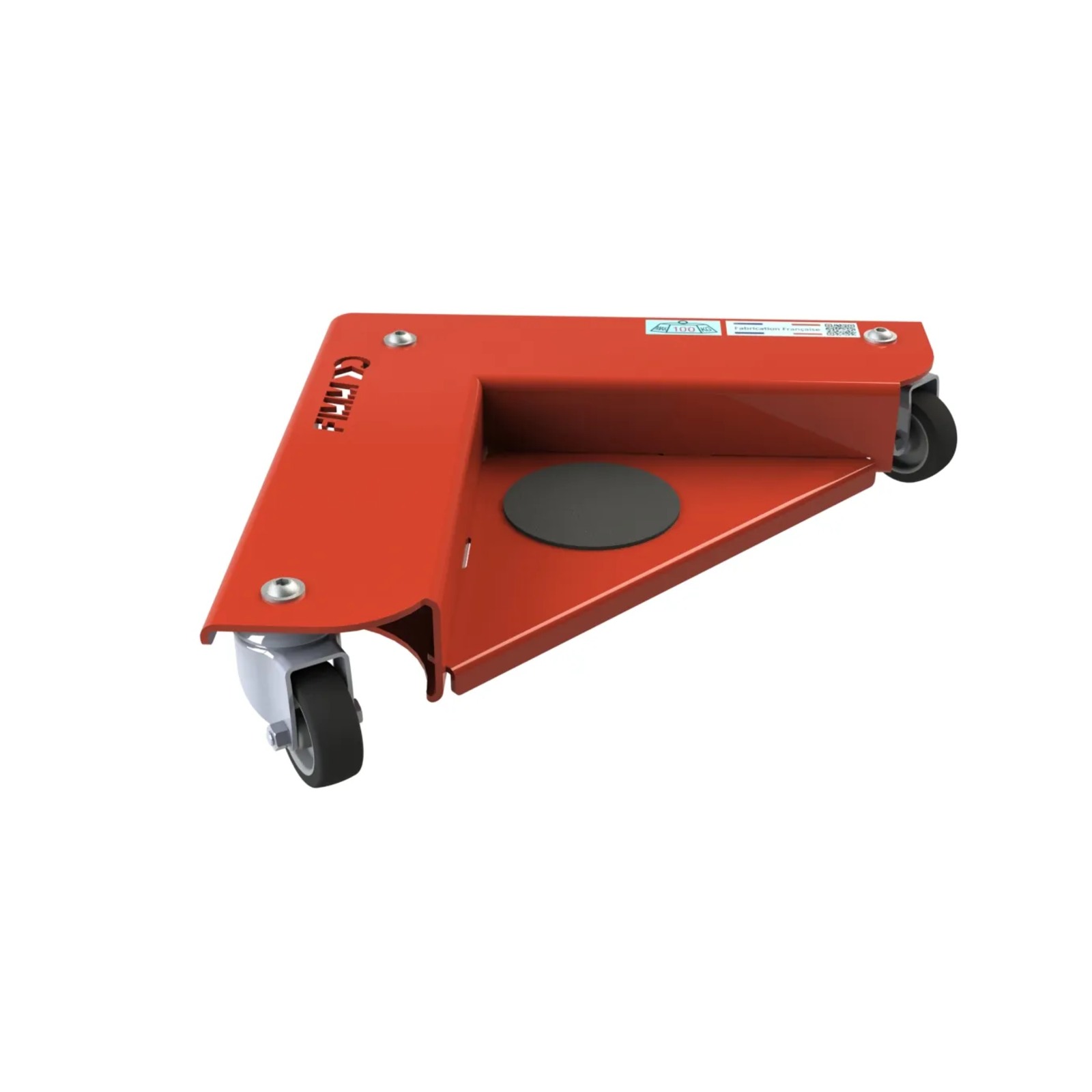 Jeu de 4 coins roulants acier CU 800 kg FIMM - 860006705
