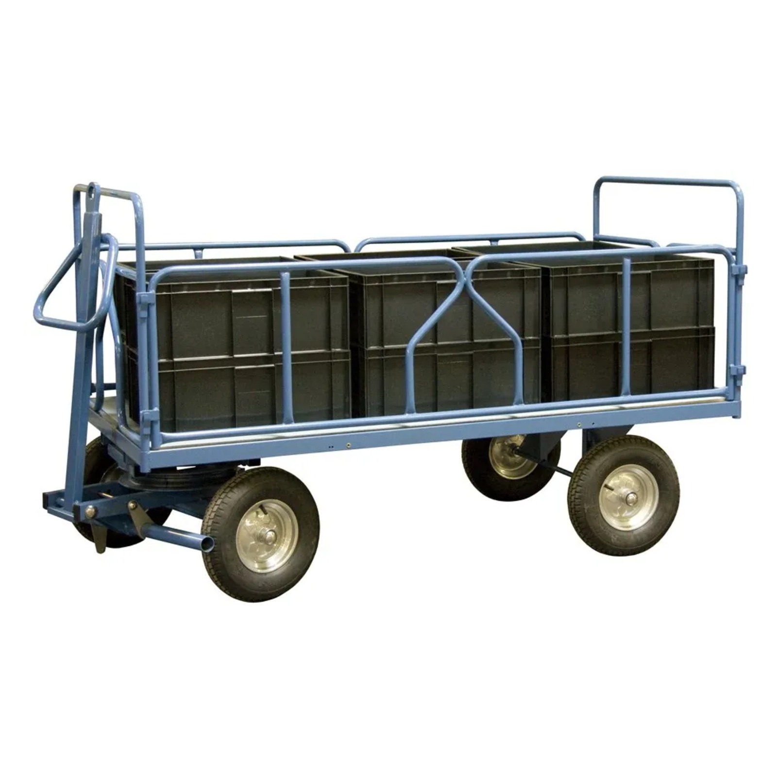 Remorque 1000 kg 2000x1000 mm 2 dossiers + 2 ridelles tube FIMM - 870007138