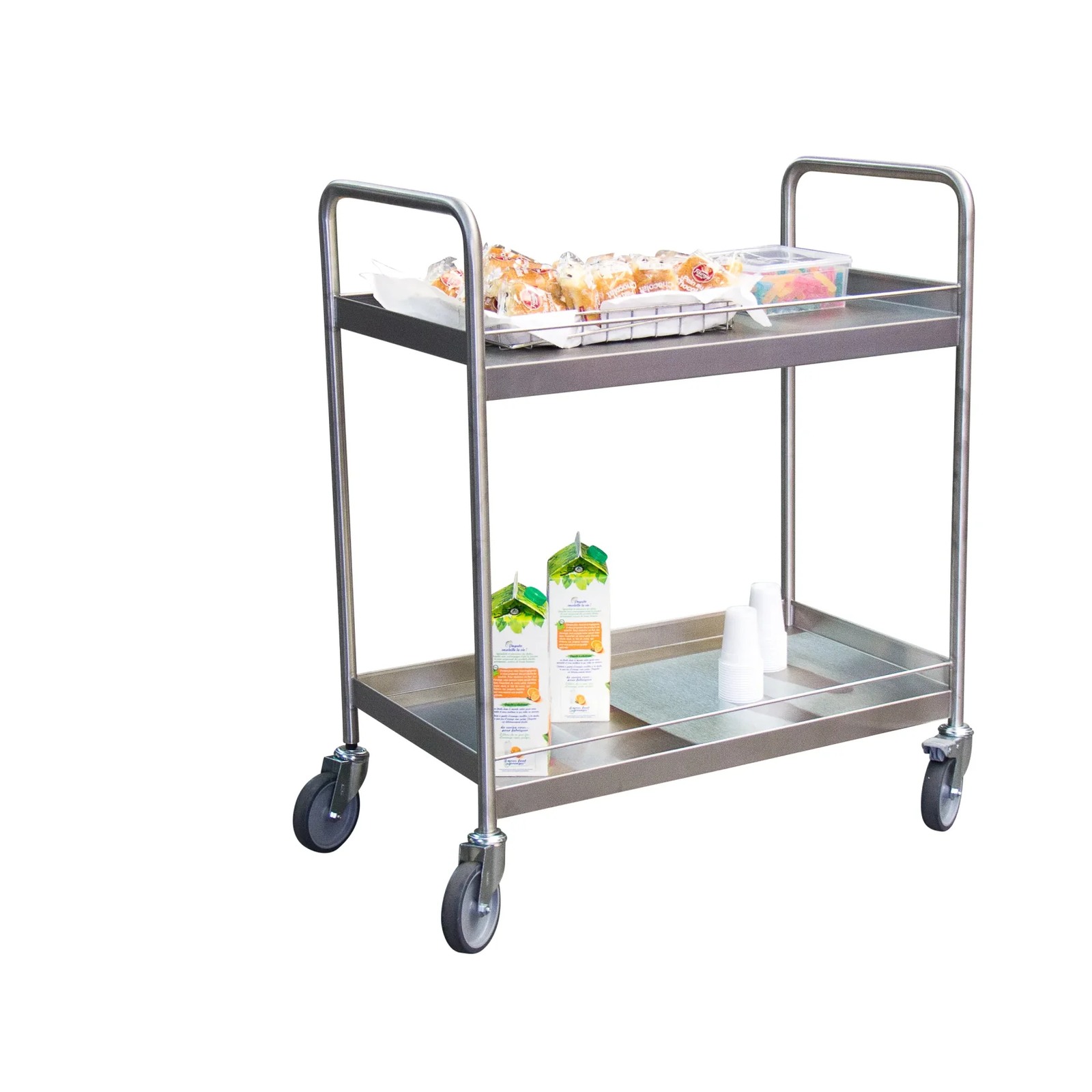 Servante 300 kg inox 304 L 2 plateaux 835x435 mm FIMM - 880000633