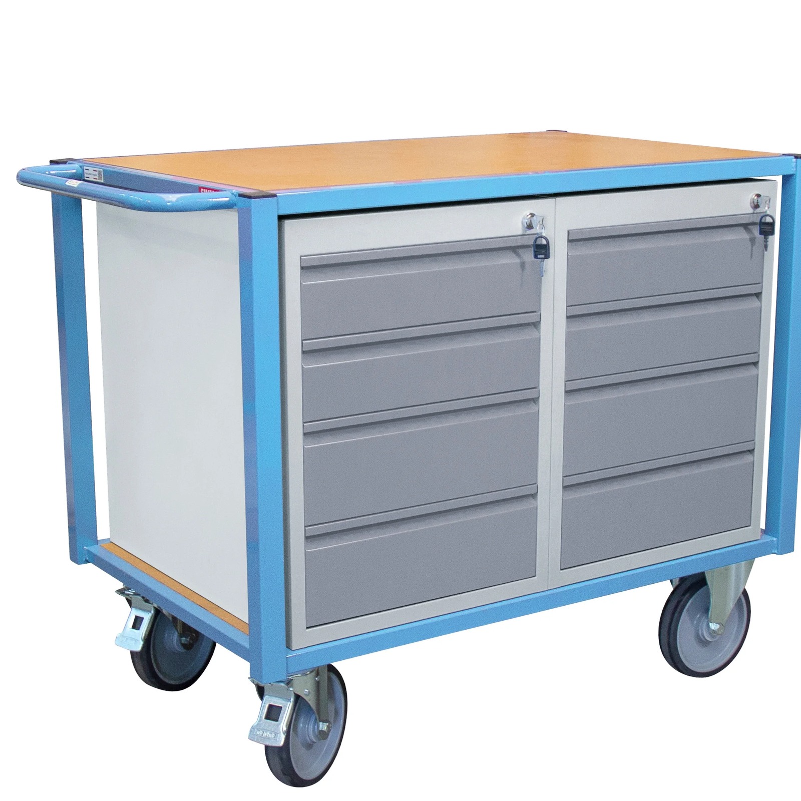 Servante 500 kg 2 plateaux 1060x680 mm 2 blocs tiroirs FIMM - 880002990