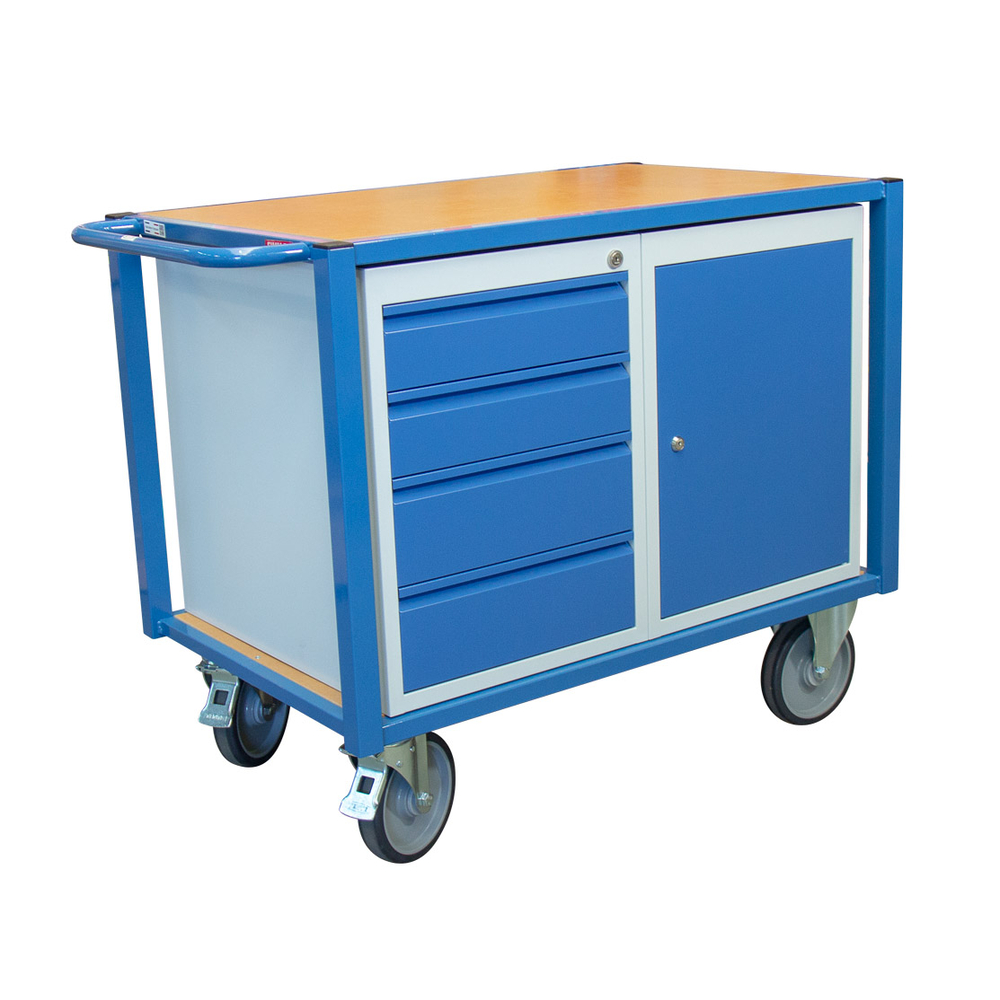 Servante d'atelier équipée 1 bloc porte et 1 bloc tiroirs 500 kg FIMM - 880002991