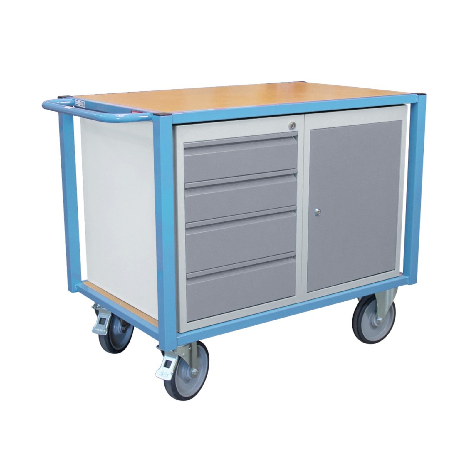 Servante d'atelier équipée 1 bloc porte et 1 bloc tiroirs 500 kg FIMM - 880002991