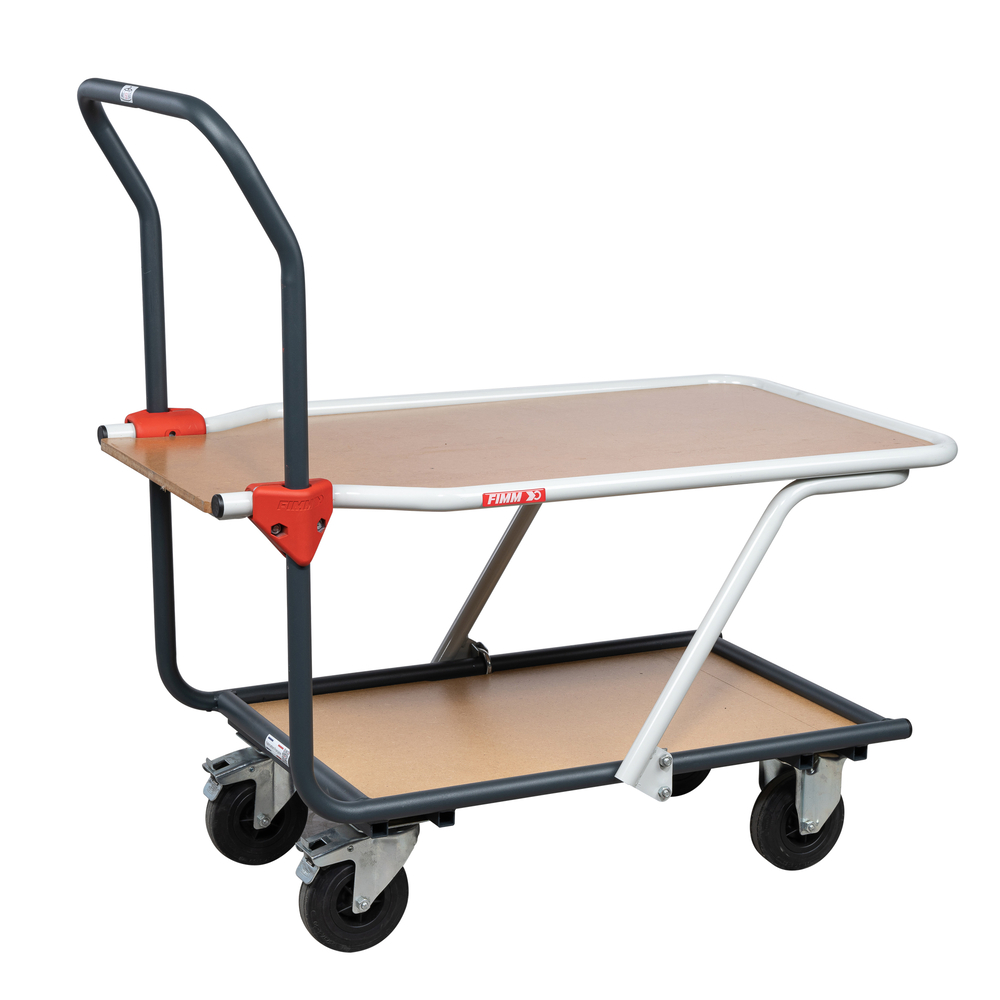 Servante plateau intermédiaire 250kg avec plateaux inférieurs FIMM - 880004076