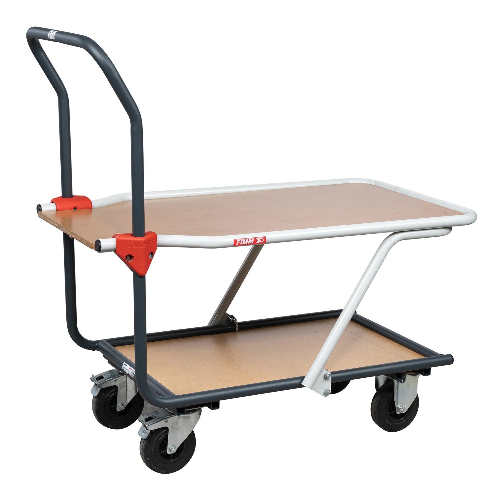 Servante plateau intermédiaire 250kg avec plateaux inférieurs FIMM - 880004076
