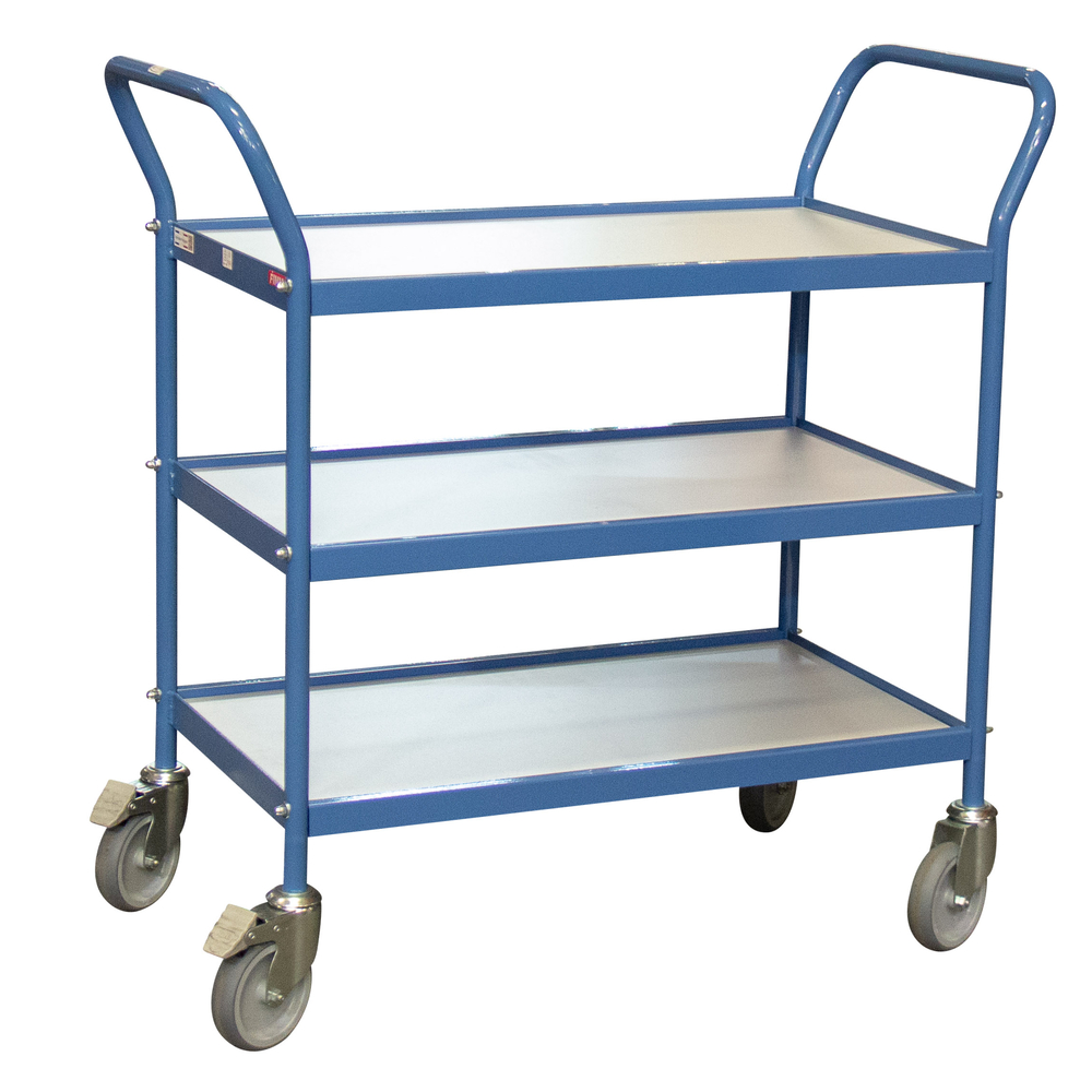 Servante 150 kg 3 plateaux 780x420 mm mélaminé gris FIMM - 880006039