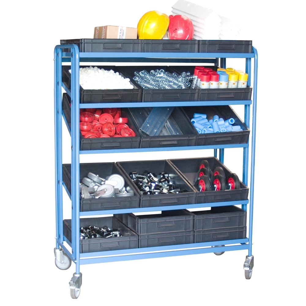 Servante plateau inclinable 5 plateaux tôle + 15 bacs FIMM - 880006503