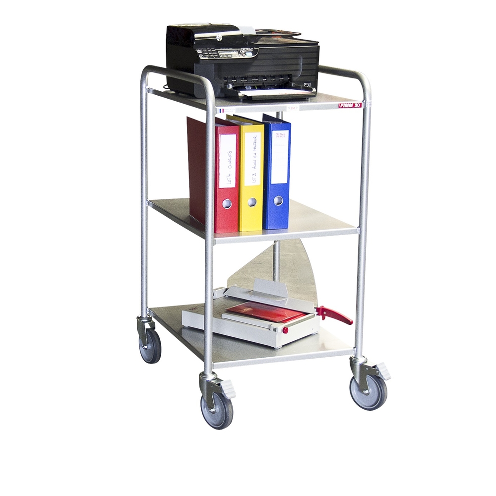 Desserte 250 kg 3 plateaux 635x470 mm tôle FIMM - 880009543