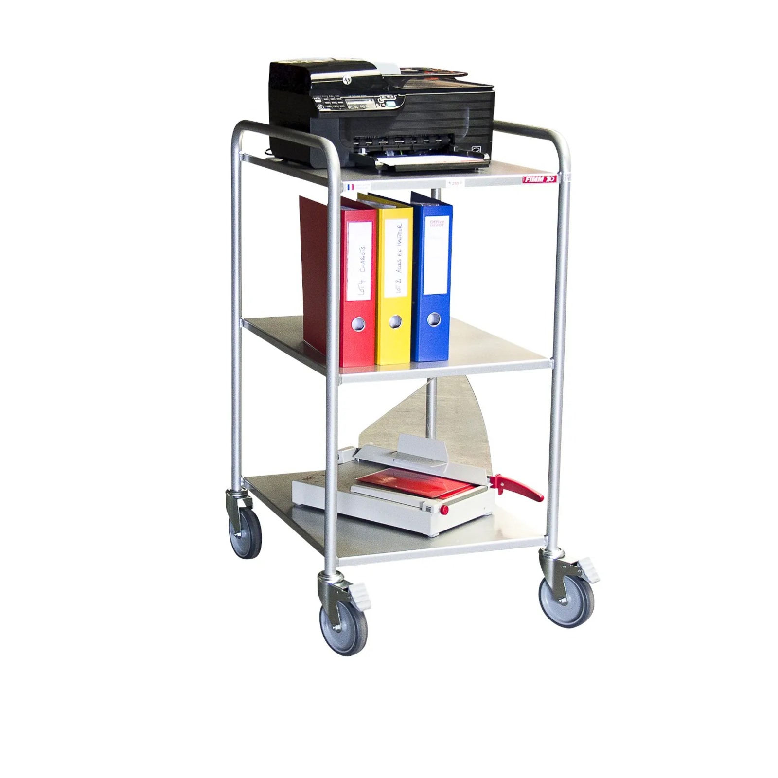 Desserte 250 kg 3 plateaux 635x470 mm tôle FIMM - 880009543