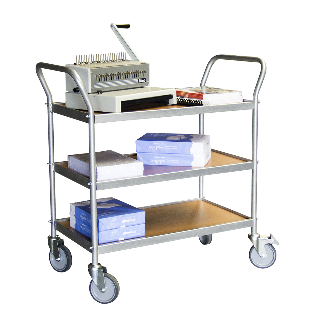 Servante 150 kg 3 plateaux 780x420 mm mélaminé FIMM - 880009545