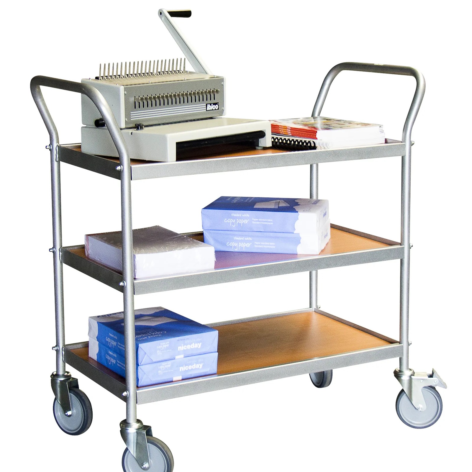 Servante 150 kg 3 plateaux 780x420 mm mélaminé FIMM - 880009545