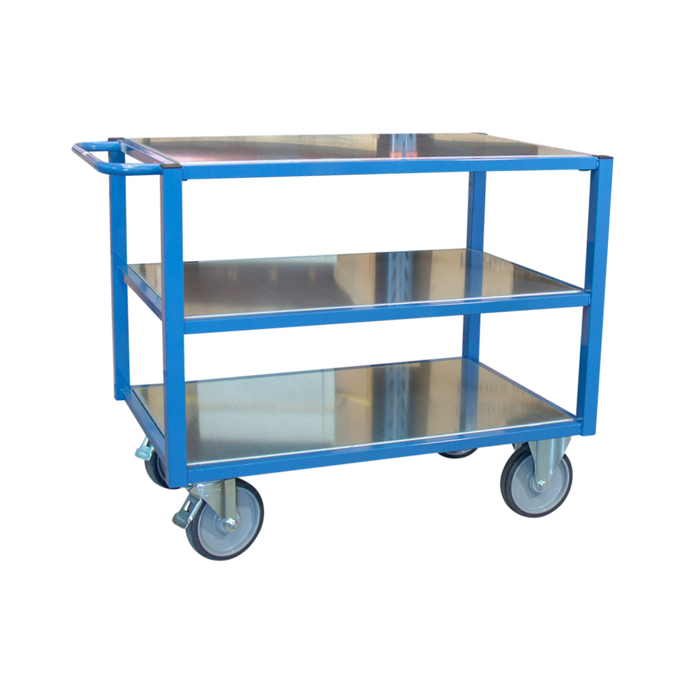 Servante 500 kg 3 plateaux tôle 1300x800 mm FIMM - 880010422