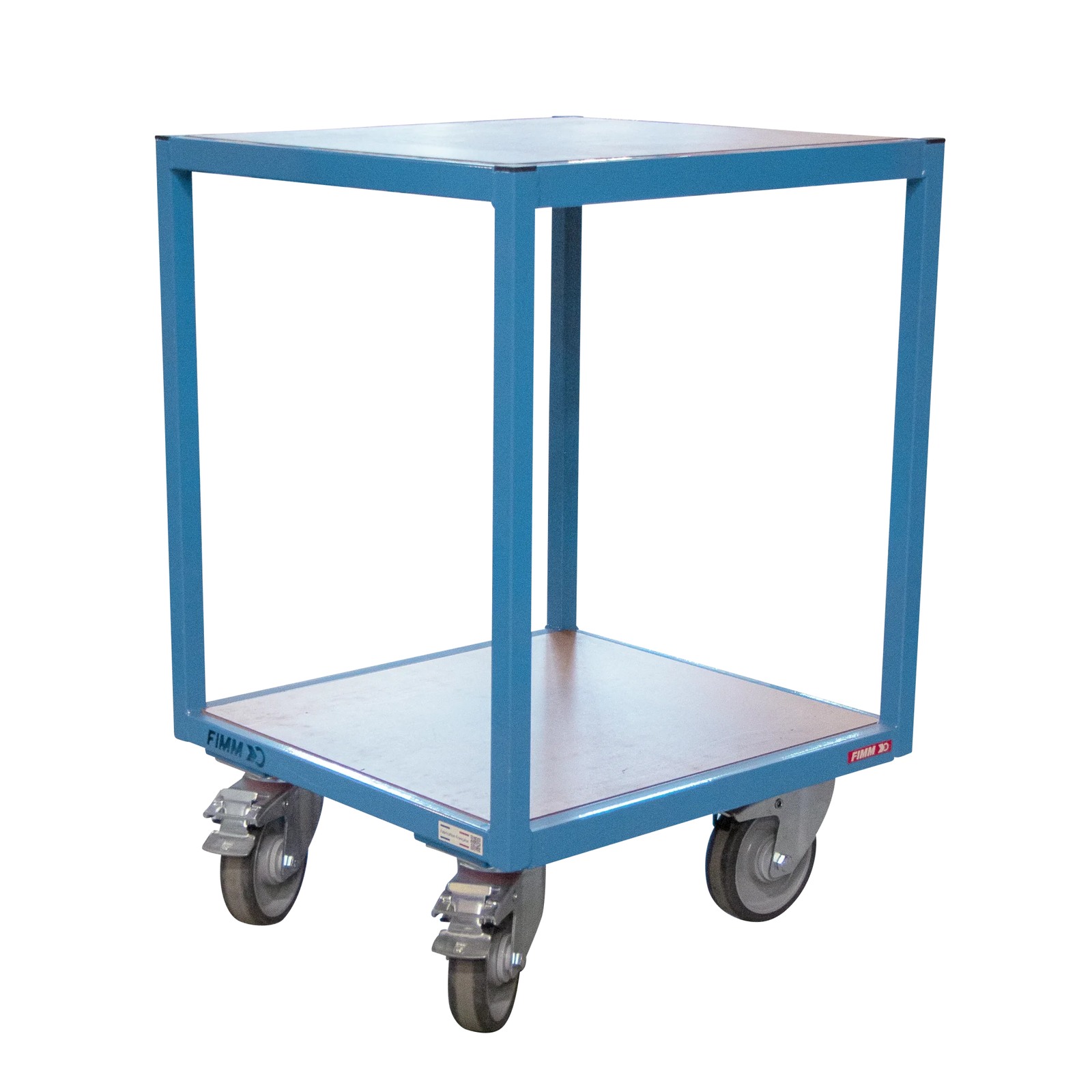 Servante 400 kg 2 plateaux 600x600 mm bois médium FIMM - 880010502