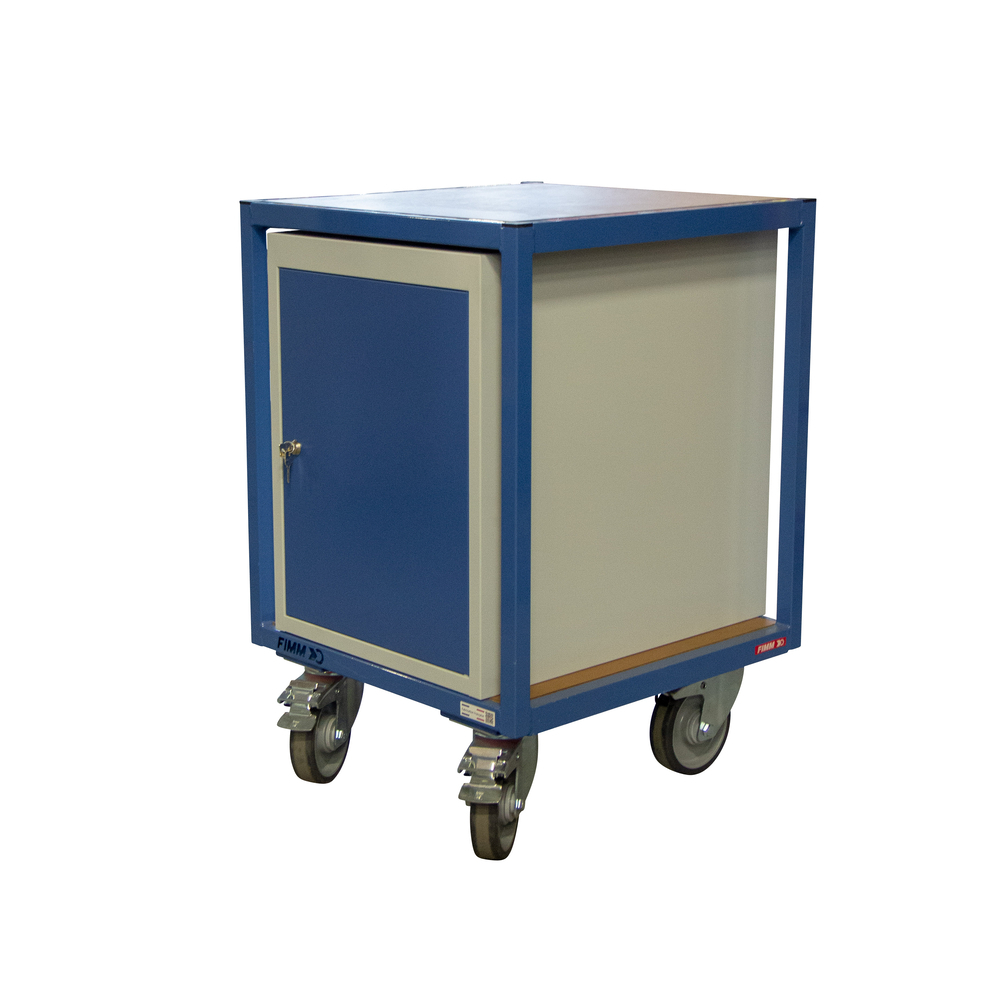 Servante 400kg 2 plateaux bois 600x600 mm 2 bloc porte tôle FIMM - 880010597