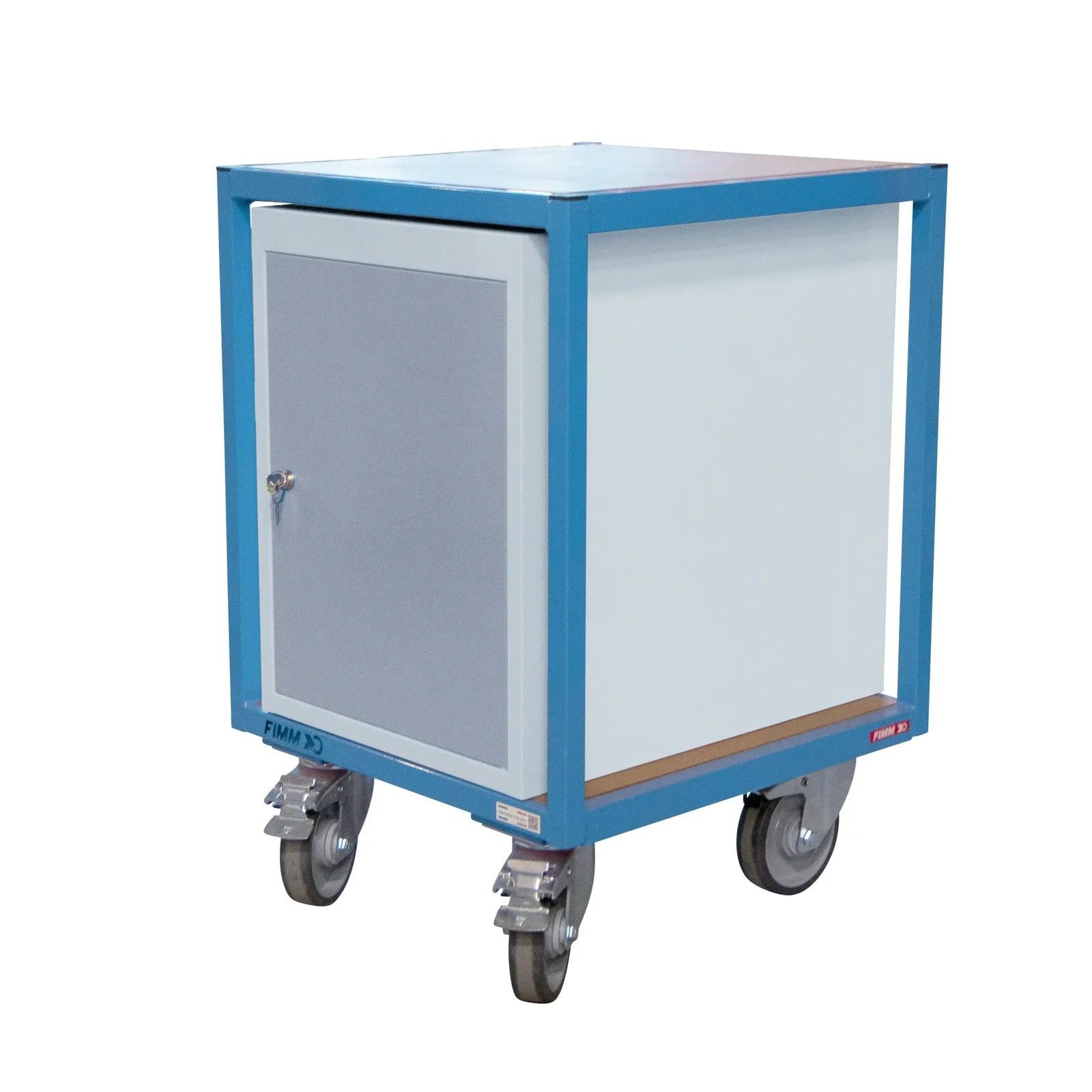 Servante 400kg 2 plateaux bois 600x600 mm 2 bloc porte tôle FIMM - 880010597