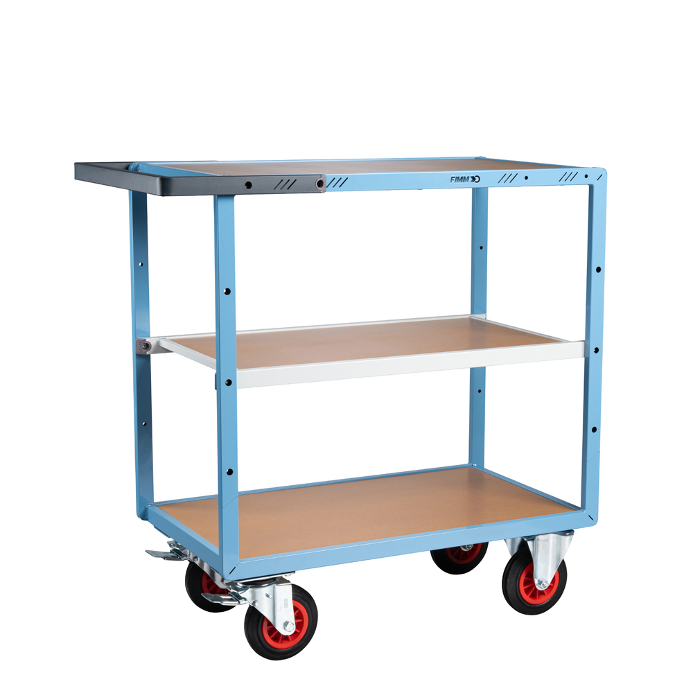 Servante mécano-soudée 3 plateaux 850x500 mm 400 kg - FIMM - 880701232