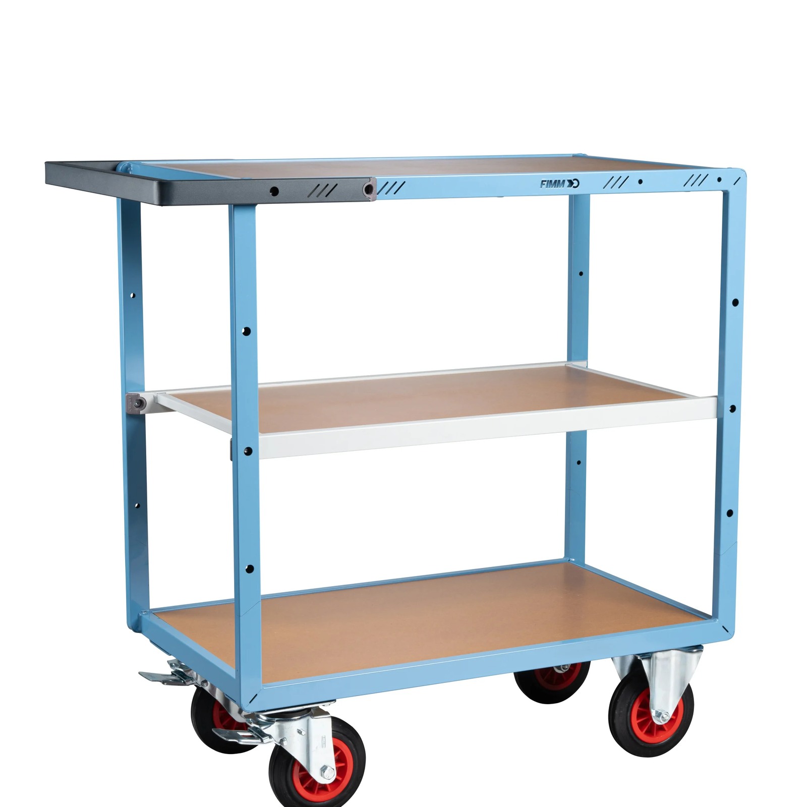 Servante mécano-soudée 3 plateaux 850x500 mm 400 kg - FIMM - 880701232