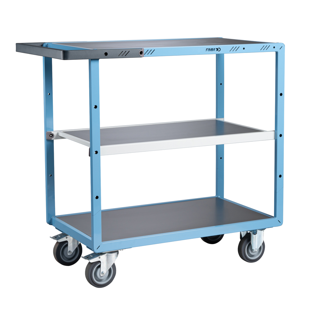 Servante mécano-soudée 3 plateaux 850x500 mm 250 kg - FIMM - 880701322