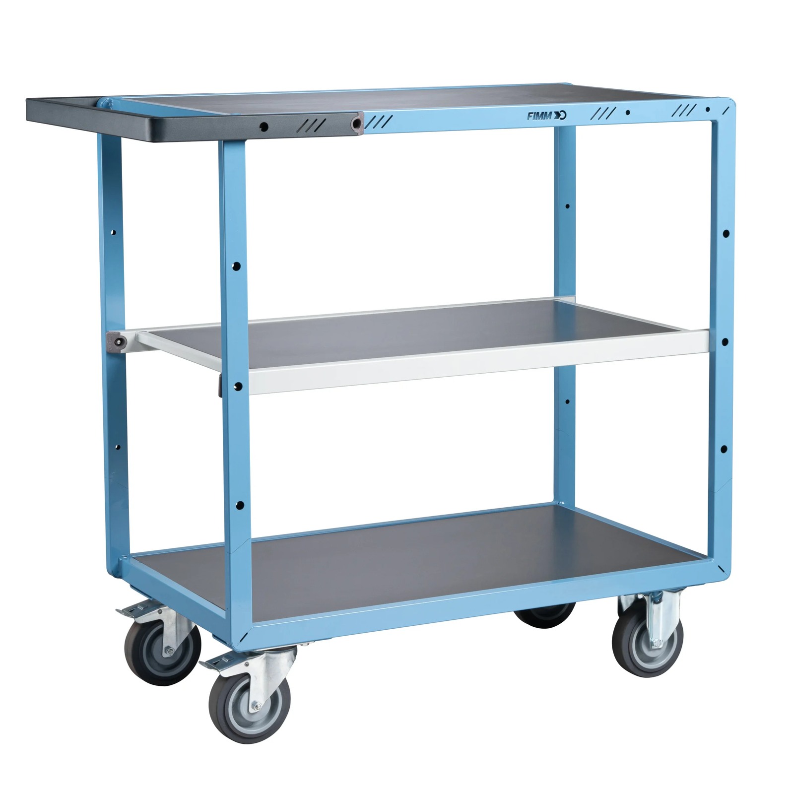 Servante mécano-soudée 3 plateaux 850x500 mm 250 kg - FIMM - 880701322
