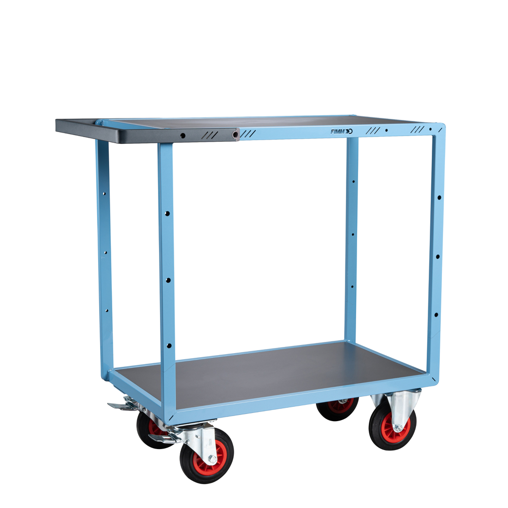Servante mécano-soudée 2 plateaux 850x500 mm 400 kg - FIMM - 880701331