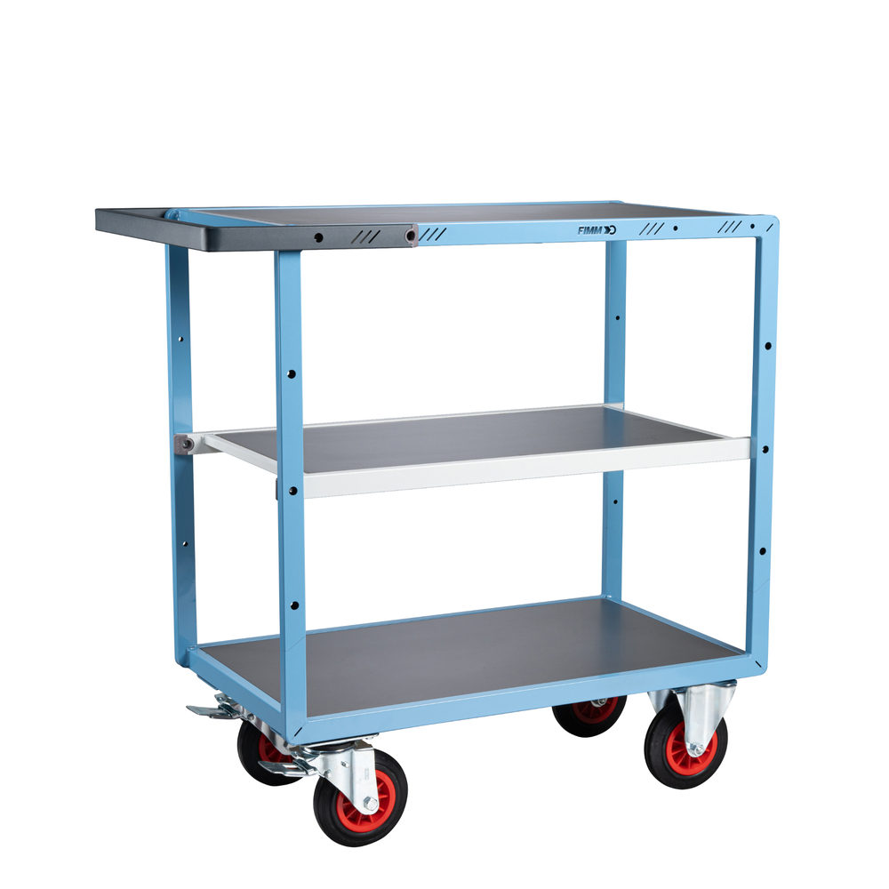 Servante mécano-soudée 3 plateaux 850x500 mm 400 kg - FIMM - 880701332