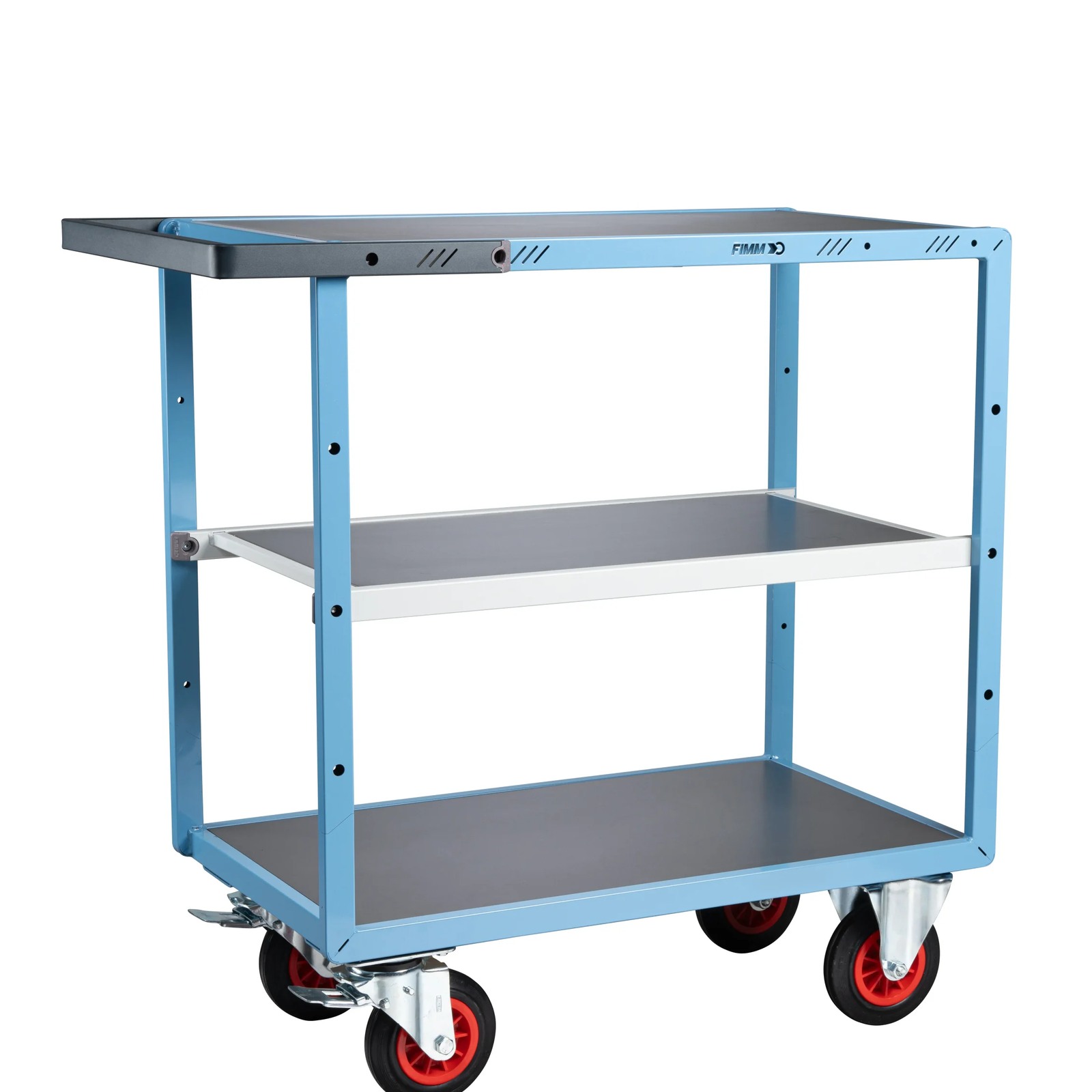 Servante mécano-soudée 3 plateaux 850x500 mm 400 kg - FIMM - 880701332