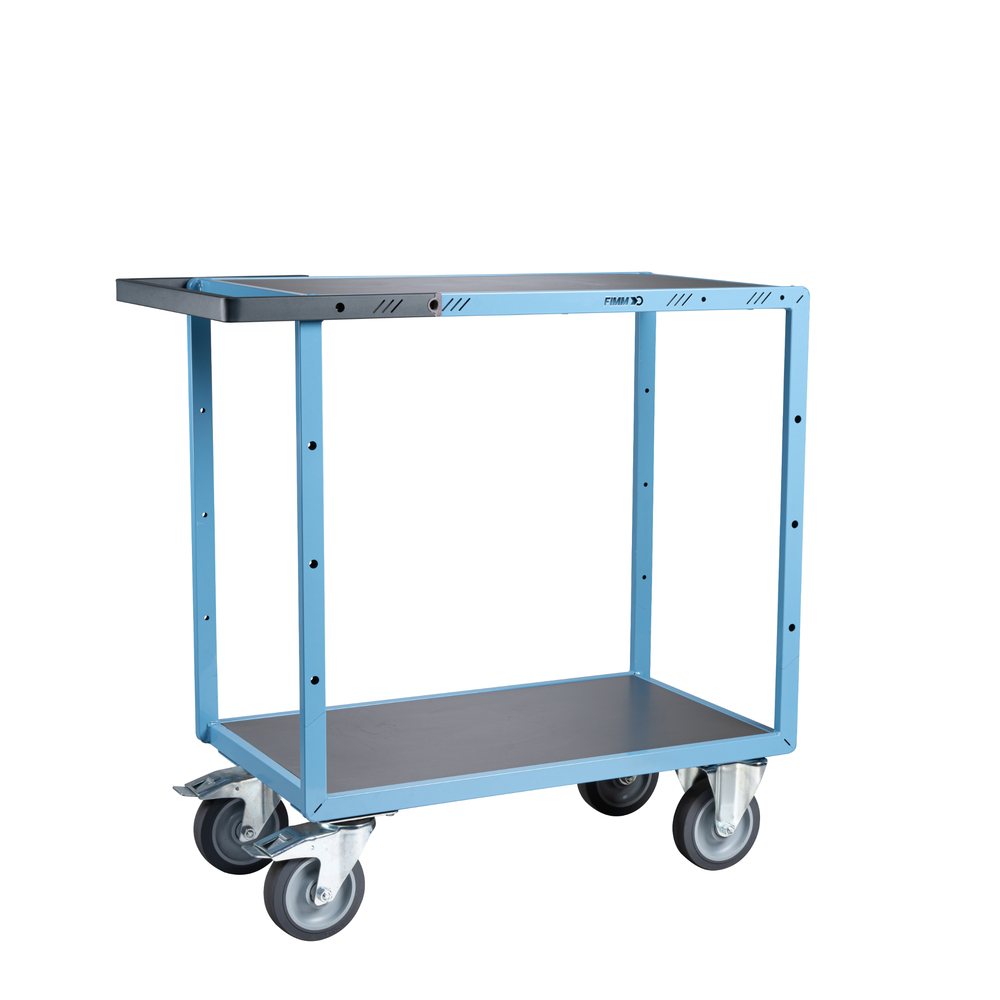 Servante mécano-soudée 2 plateaux 850x500 mm 400 kg - FIMM - 880701341