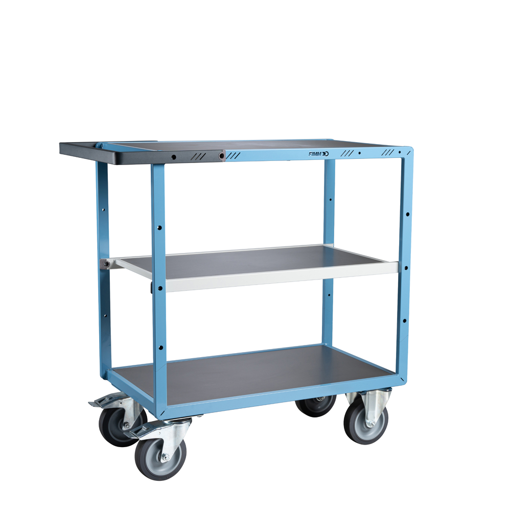 Servante mécano-soudée 3 plateaux 850x500 mm 400 kg - FIMM - 880701342