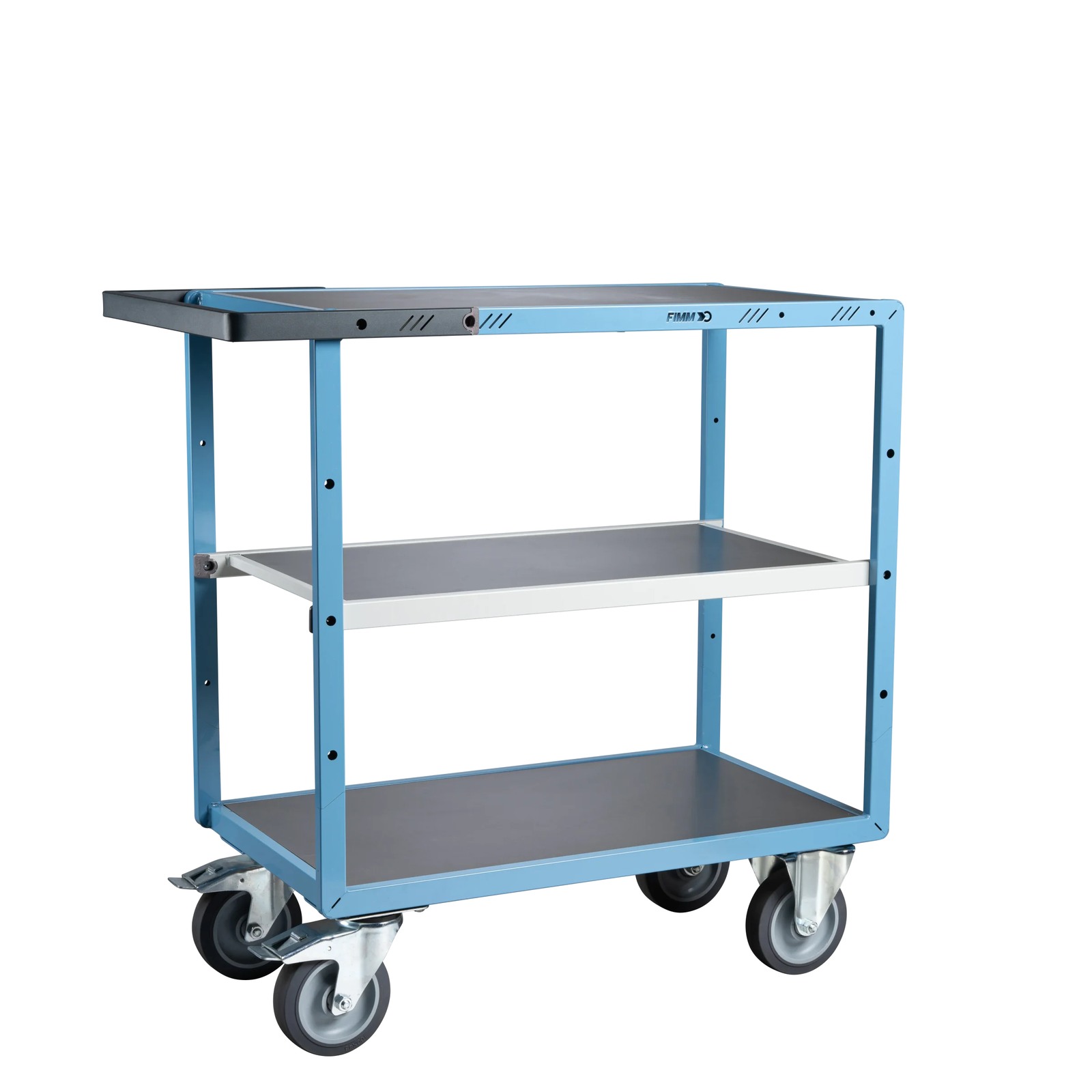 Servante mécano-soudée 3 plateaux 850x500 mm 400 kg - FIMM - 880701342