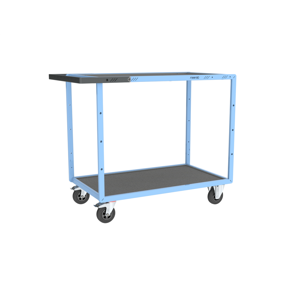 Servante mécano-soudée 2 plateaux 850x500 mm 250 kg - FIMM - 880701411