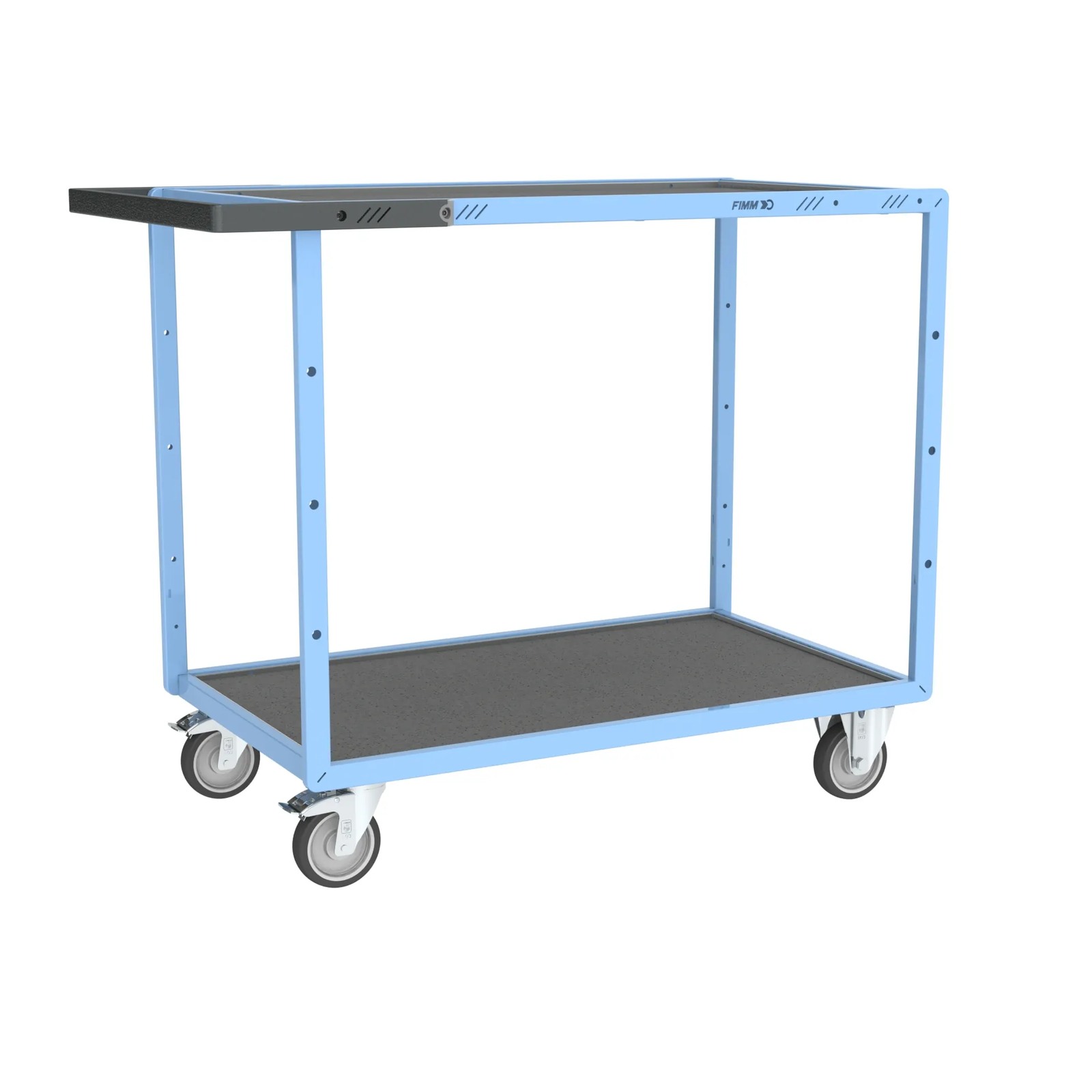 Servante mécano-soudée 2 plateaux 850x500 mm 250 kg - FIMM - 880701421
