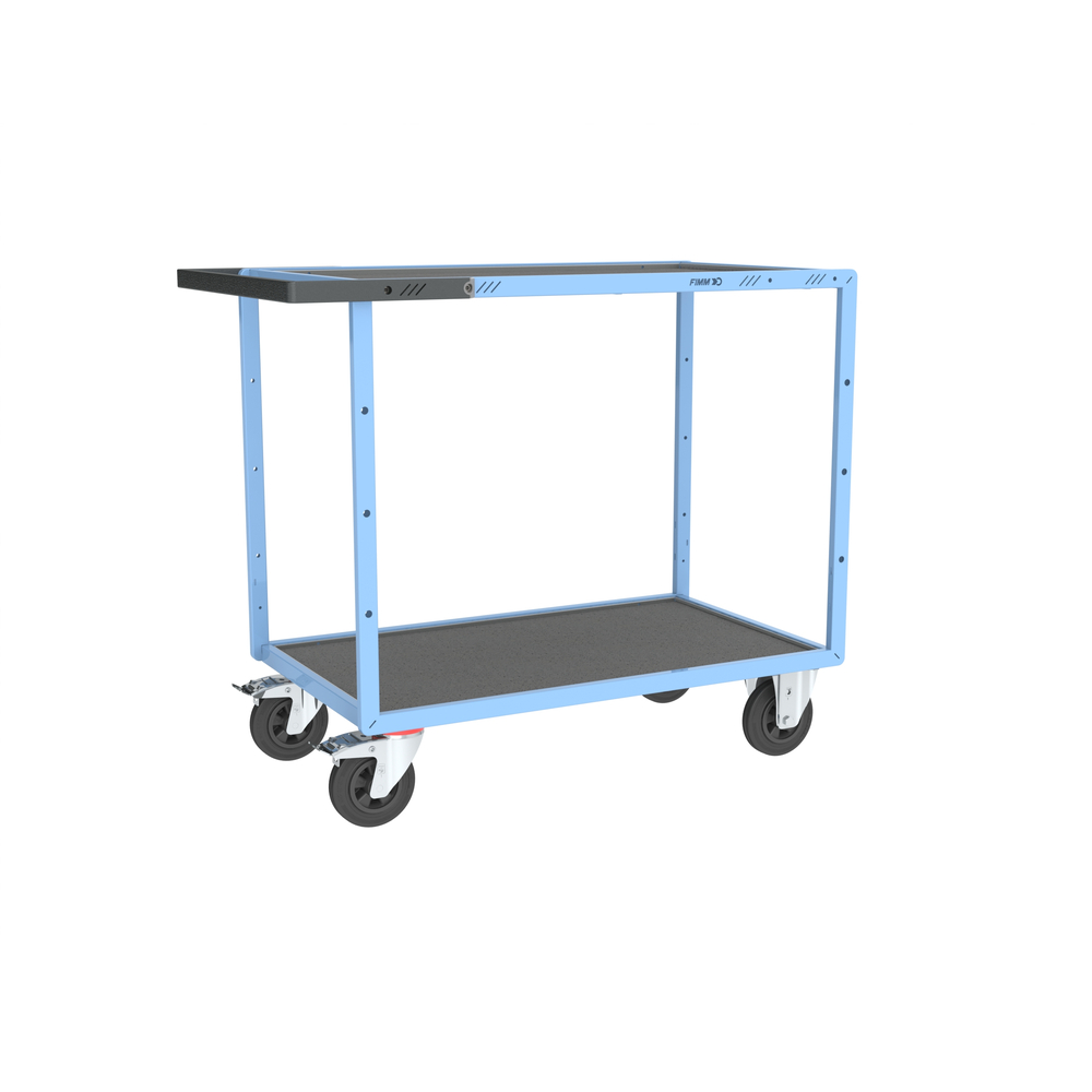 Servante mécano-soudée 2 plateaux 850x500 mm 400 kg - FIMM - 880701431