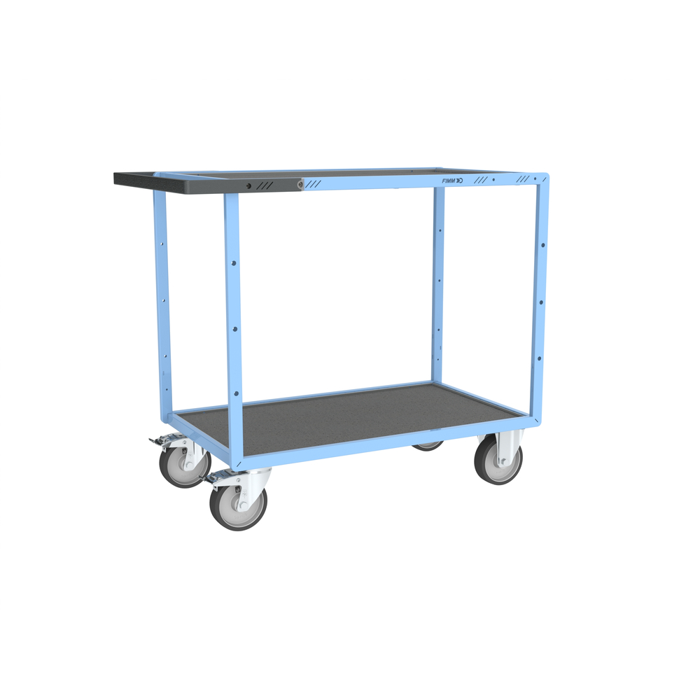 Servante mécano-soudée 2 plateaux tôle 850x500 mm 400 kg - FIMM - 880701441