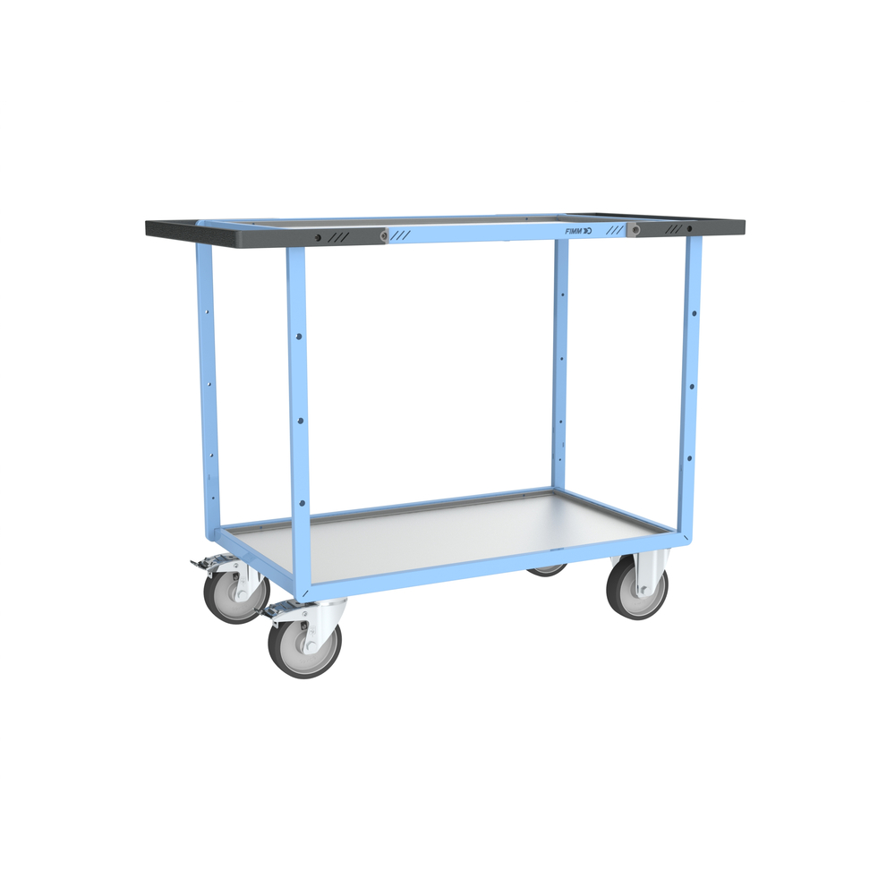 Servante mécano-soudée 2 plateaux 850x500 mm 400 kg - FIMM - 880701741