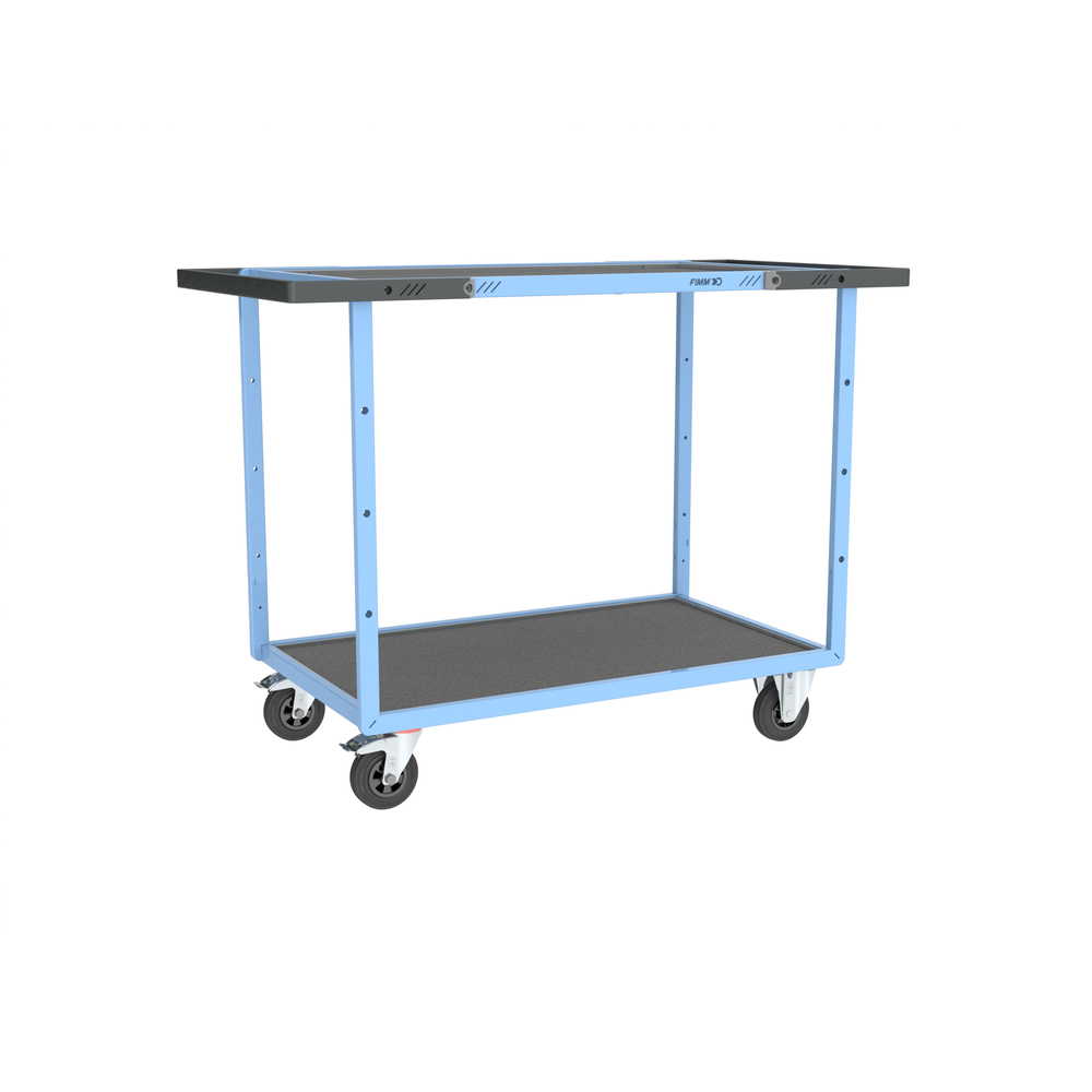 Servante mécano-soudée 2 plateaux 850x500 mm 250 kg - FIMM - 880701811
