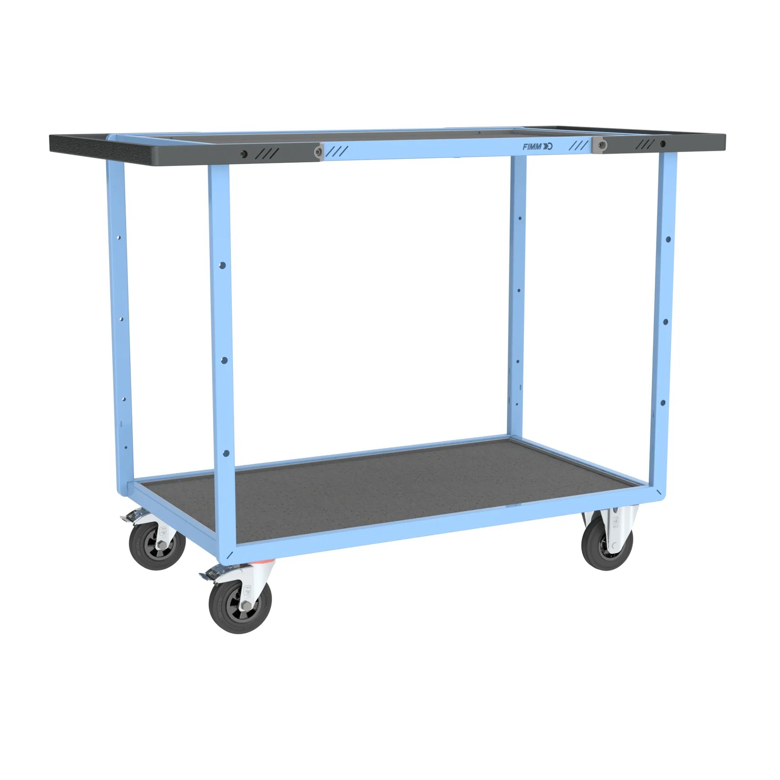 Servante mécano-soudée 2 plateaux 850x500 mm 250 kg - FIMM - 880701811
