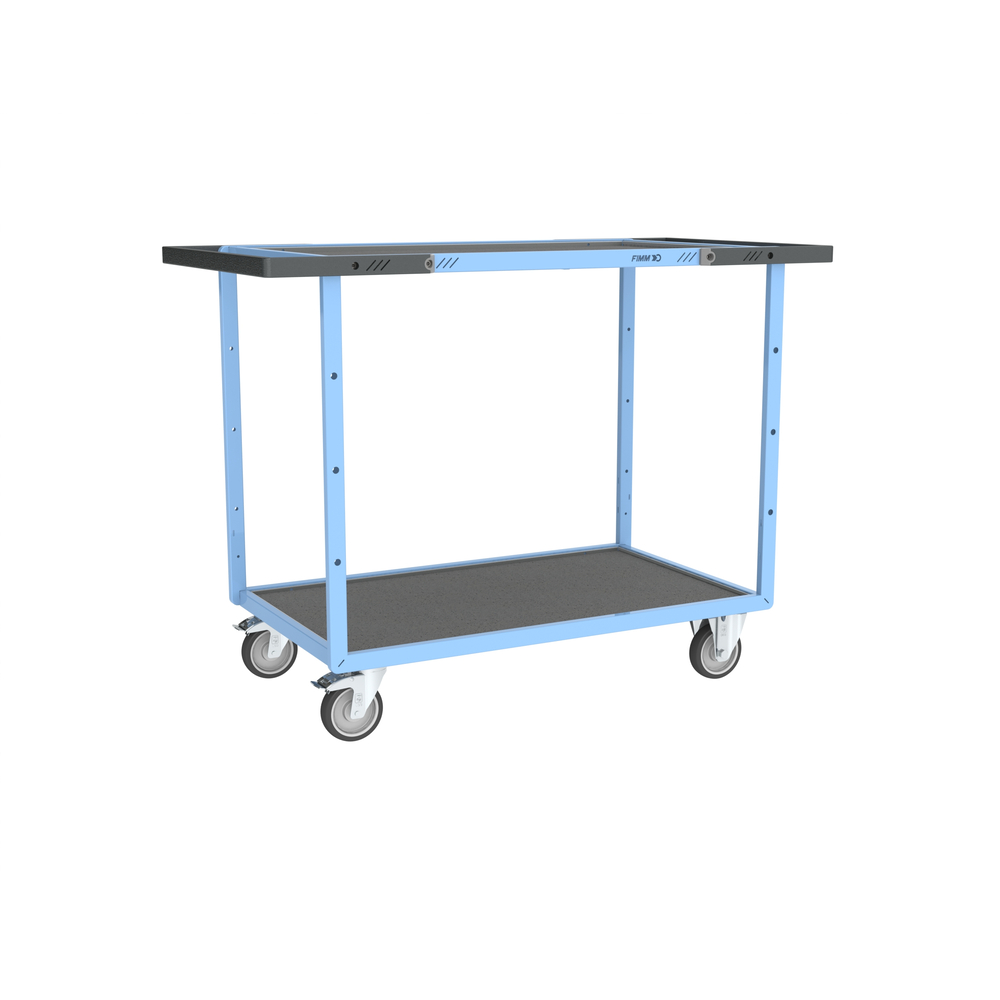 Servante mécano-soudée 2 plateaux 850x500 mm 250 kg - FIMM - 880701821