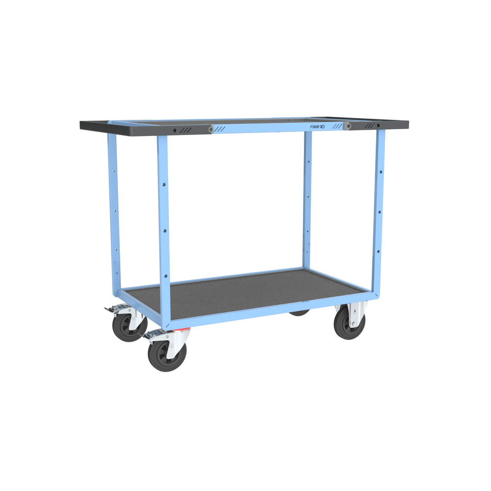 Servante mécano-soudée 2 plateaux 850x500 mm 400 kg - FIMM - 880701831