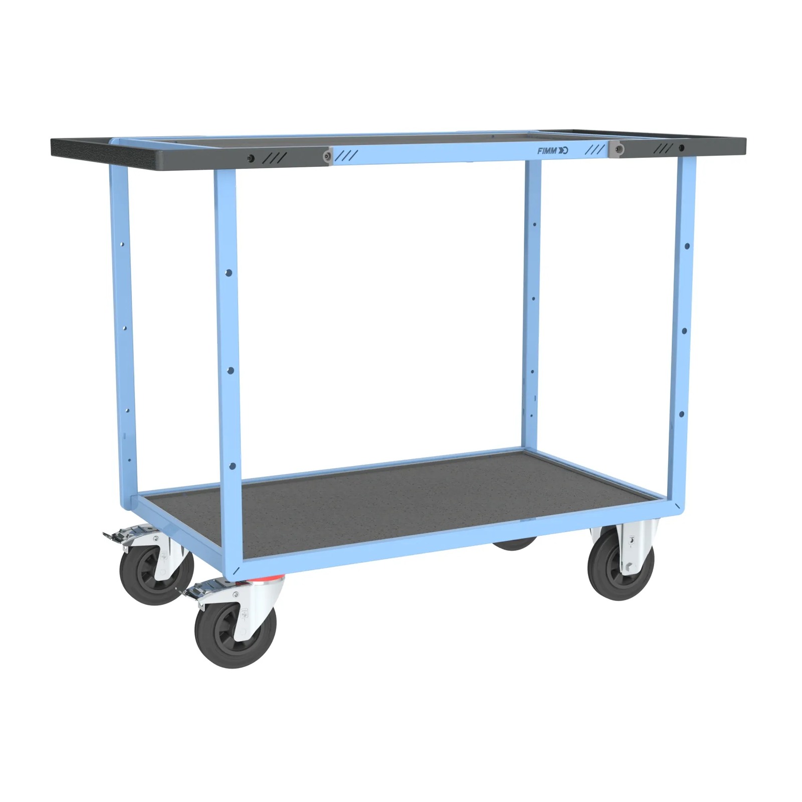 Servante mécano-soudée 2 plateaux 850x500 mm 400 kg - FIMM - 880701831