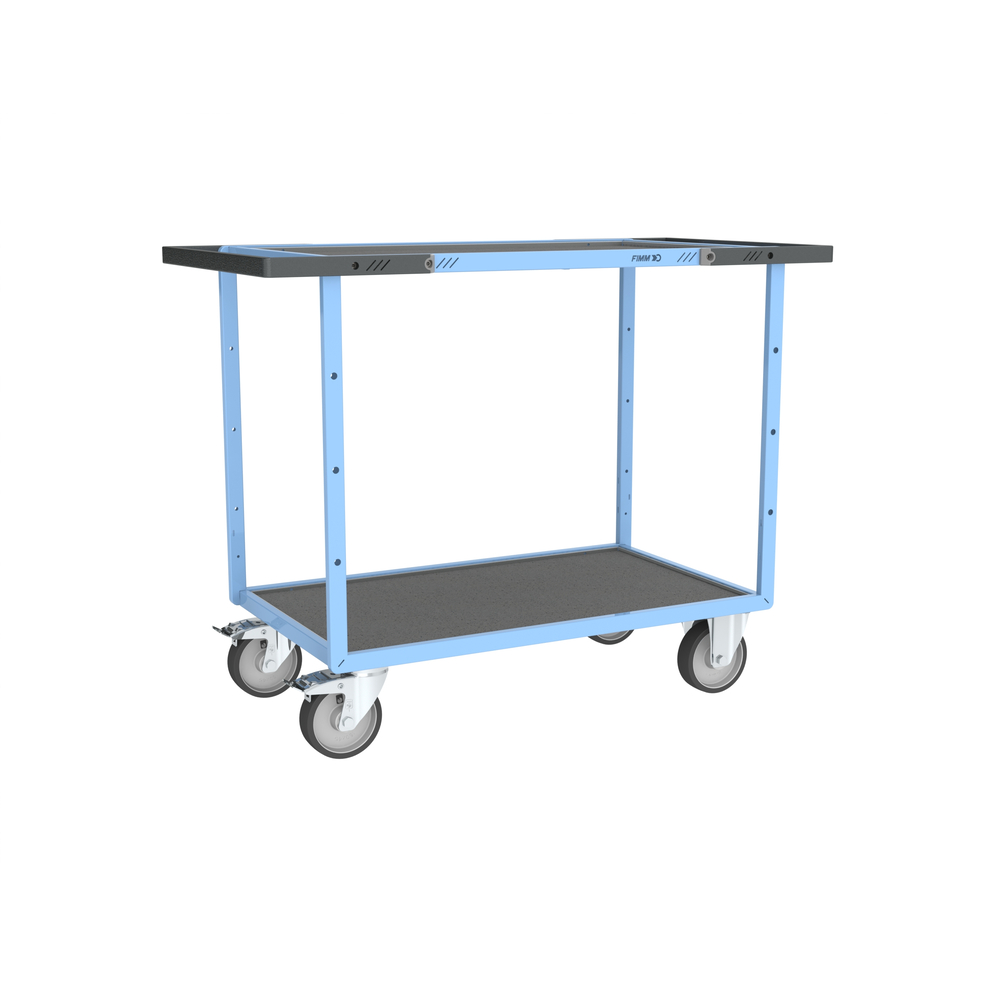 Servante mécano-soudée 2 plateaux 850x500 mm 400 kg - FIMM - 880701841